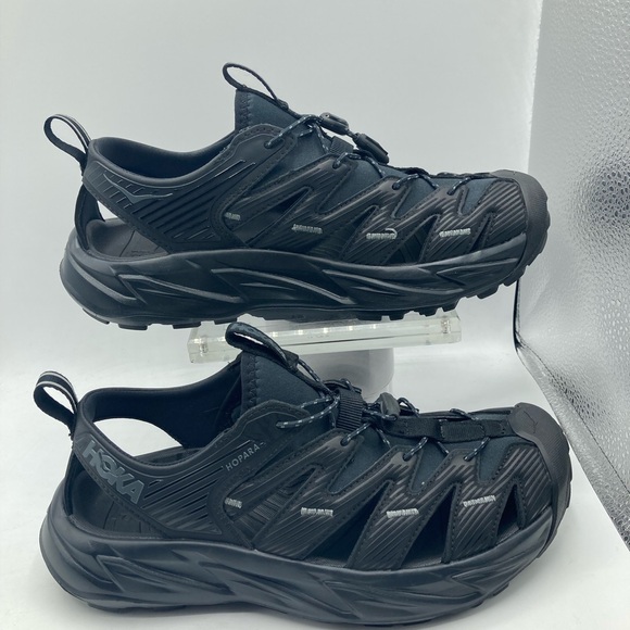 Hoka One One Hopara Triple Black Outdoor Sandals - Picture 4 of 7